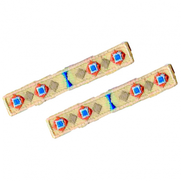 Термоаппликации HKM "Streifen mit Azthekenmuster beig"