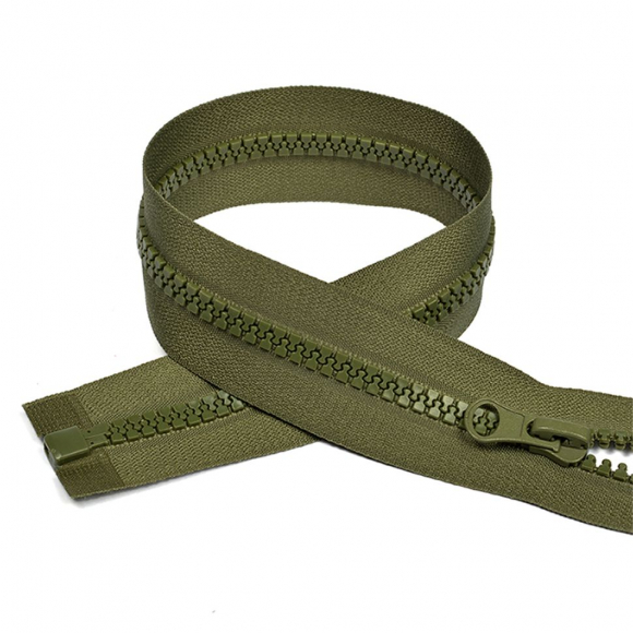 Молния MaxZipper трактор №5 1 замок усил.зв., 70см, цв.F327 оливковый уп.50шт