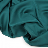 Ткань шелк Армани 90г/м? 97% ПЭ 3% Спандекс шир.150см арт.TBYArm-026 цв.026 атлантическая глубина рул.25м