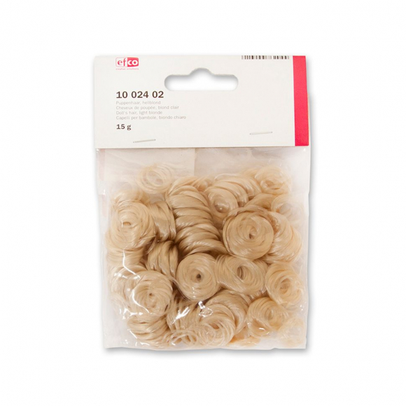 Волосы для кукол кудрявые, цвет светлый блондин, 15 г