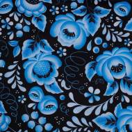 Ткань Габардин 140 г/м? 100% полиэстер шир.155 см арт.T.4000.18 цв.черный рул.25м