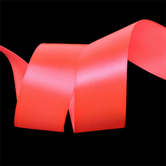 Лента атласная 38мм цв.3079 ярк.розовый IDEAL уп.27,4 м