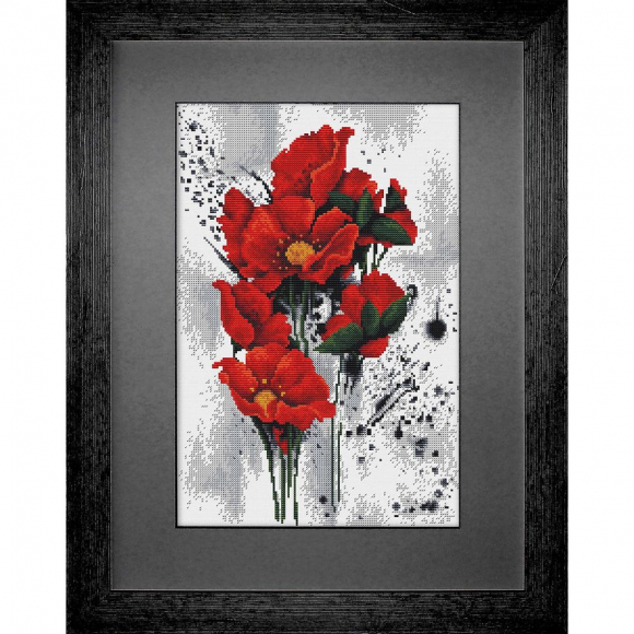 Набор для вышивания LUCA-S арт. B7014 Маки 26х38 см