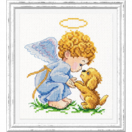 Набор для вышивания ЧУДЕСНАЯ ИГЛА арт.35-14 Мой добрый ангел 13х14 см