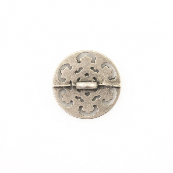 Пуговица DISBOTON, размер 24 цвет C/ARGENT ANT.ART.AA0584
