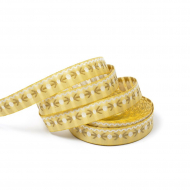 Лента отделочная жаккардовая арт.TBY.ЛЖ.MH-38 шир.13 мм уп.5,48 м цв.песоч