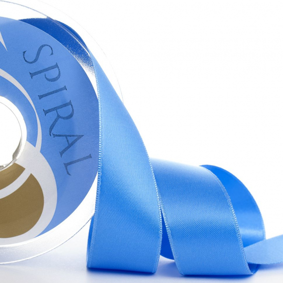 Лента атласная двусторонняя SAFISA, 25 мм, 25 м, цвет 93, барвинок