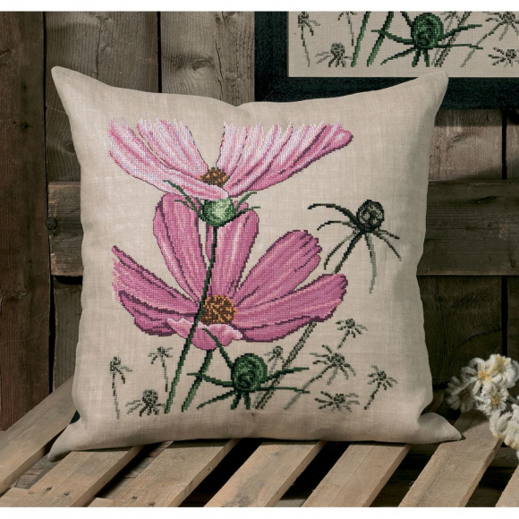 125798_Набор для вышивания подушки "Маргаритки" 125798_Набор для вышивания подушки "Маргаритки"