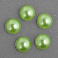 Полужемчужины перламутр Круг, арт.TBY-1910-49, 10 мм цв.49 салатовый уп.500г