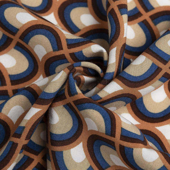 Ткань Штапель 105 г/м? 100% вискоза шир.145 см арт.Р.65391.03 бежевый рул.30м