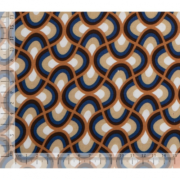 Ткань Штапель 105 г/м? 100% вискоза шир.145 см арт.Р.65391.03 бежевый рул.30м