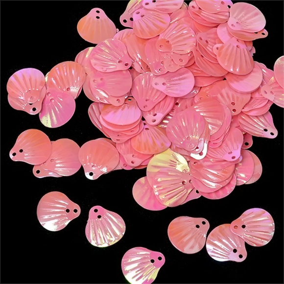 Пайетки россыпью арт.TBY-FLK269 12х14мм цв.029 розовый уп.50г