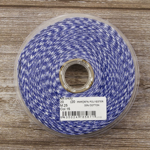 162053_Косая бейка с рисунком SAFISA, арт.5400, 20 мм, 25 м, цвет 15