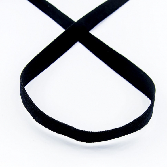 162438_Резинка продежка, Safisa, 10 мм, цвет 01, черный