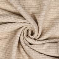 Ткань трикотаж лапша 310 г/м? 51% вискоза, 25% нейлон, 24% пэ шир.150 см арт.С.1609.01 цв.бежевый рул.50м