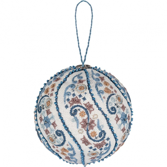 Набор для вышивания PANNA арт. IG-7386 Новогодняя игрушка. Морозные узоры 8,5х8,5 см