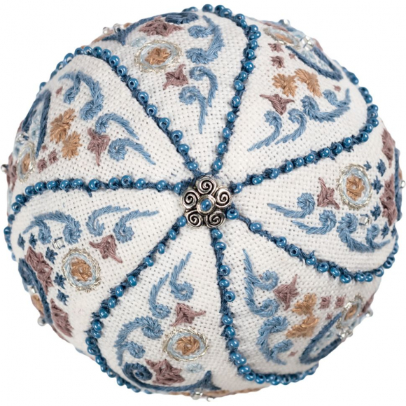 Набор для вышивания PANNA арт. IG-7386 Новогодняя игрушка. Морозные узоры 8,5х8,5 см