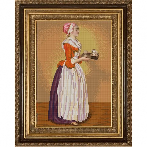 Рисунок на ткани (Бисер) КОНЁК арт. 9753 Шоколадница 29х39 см