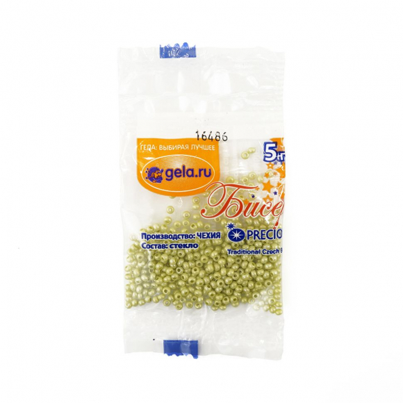 Бисер №10, 5 г., цвет 16486