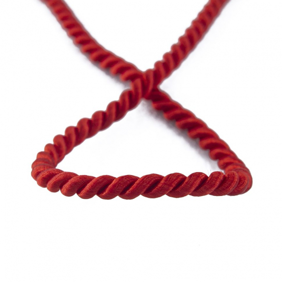 Шнур витой PEGA, красный, 5 мм
