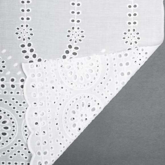 Ткань шитье 130 г кв.м 100% хлопок шир.125 см арт.Р.19943.01 цв.01 белый уп.30м