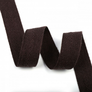 Тесьма киперная 20 мм хлопок 2,5г/см арт.TBY.CT20302 цв.F302 коричневый уп.50м Тесьма киперная 20 мм хлопок 2,5г/см арт.TBY.CT20302 цв.F302 коричневый уп.50м