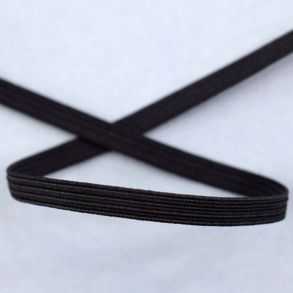 Резинка продежка, 5,3 мм, цвет черный