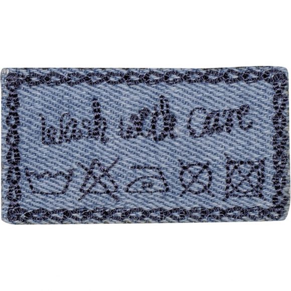 Термоаппликация "Стирать с осторожностью"