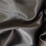 Ткань креп сатин 140г/м? 100% ПЭ шир.150см арт.Л4000 цв.809 серый уп.5м