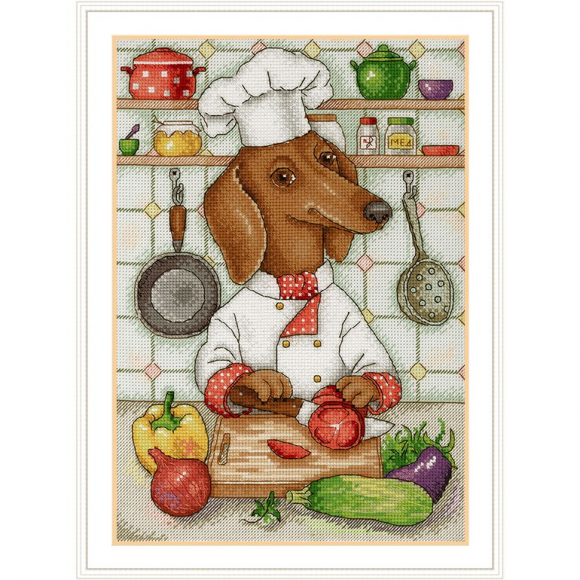 Набор для вышивания МП СТУДИЯ арт.НВ-676 Хвостатый кулинар 30х20 см