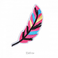 Термоаппликации арт.TBY.2247 Перо 3,5х9см, уп.10 шт.