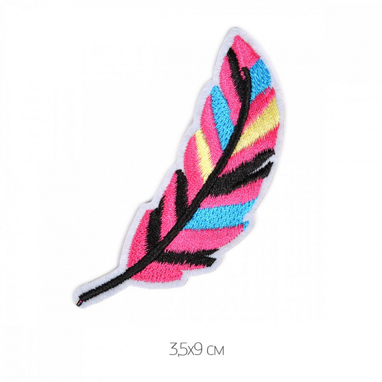 Термоаппликации арт.TBY.2247 Перо 3,5х9см, уп.10 шт.
