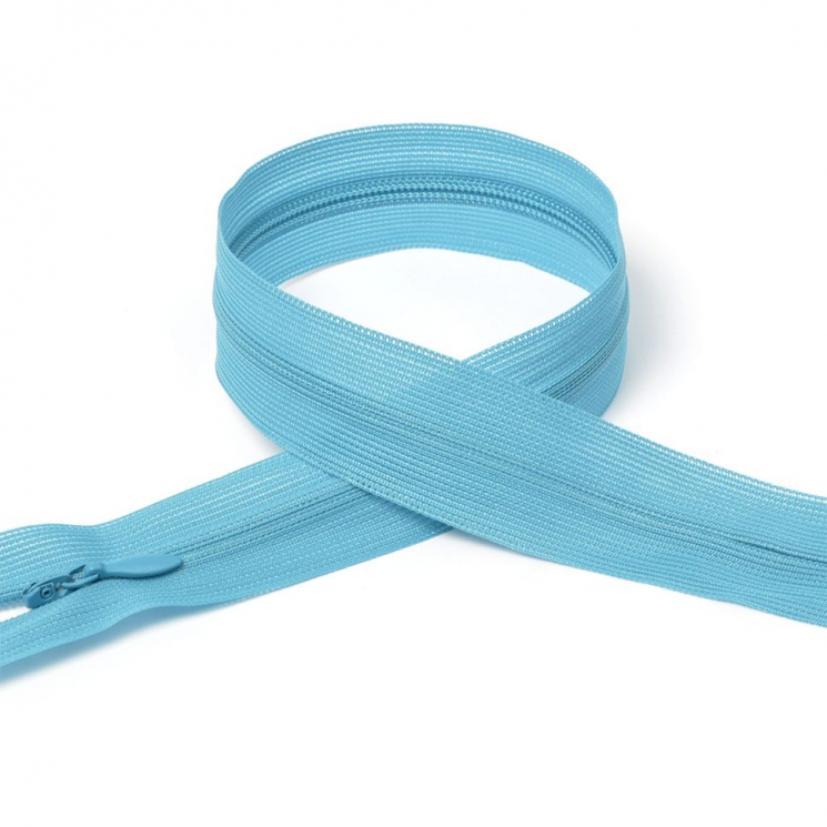 Молния MaxZipper пласт. потайная №3 20см н/р цв.F208 бирюзовый уп.50шт