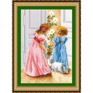 Набор для вышивания СДЕЛАЙ СВОИМИ РУКАМИ арт.Б-03 Барышни 22х34 см