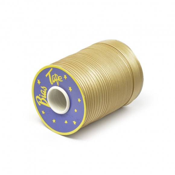 Косая бейка TBY атласная шир.15мм цв.F278 (6456) бежевый уп.132 м