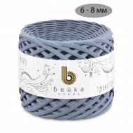Пряжа трикотажная 100м, 300г, ширина 6-8мм цв.3088 серый