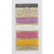 62124_Шнуры на блистере HEMPTIQUE #20 - 1 мм, 4 цвета по 9,1 м 62124_Шнуры на блистере HEMPTIQUE #20 - 1 мм, 4 цвета по 9,1 м