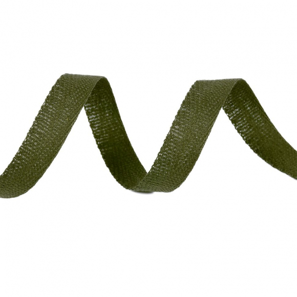 Тесьма киперная 13 мм хлопок 1,8г/см арт.12.2С-253К.13.531 цв.оливковый уп.50м