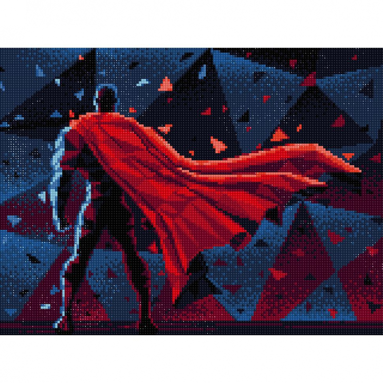 Кристальная мозаика на холсте ФРЕЯ арт.ALVA-32 Супергерой 30х40 см
