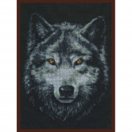 Набор для вышивания ПАЛИТРА арт.02.001 Взгляд волка 21х27 см