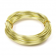 Проволока ? 2мм арт.ТВ-ALW-2 цв.07 зеленое яблоко рул.10м