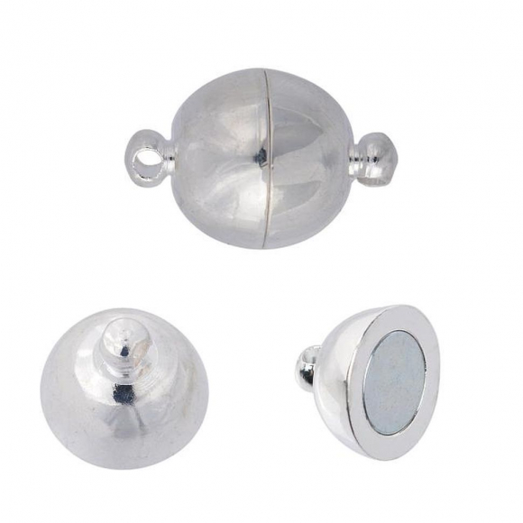 Замок магнитный Бочонок MAGIC 4 HOBBY для бус арт.MH.111910-2 цв.серебро 11х7 мм уп.10шт Замок магнитный Бочонок MAGIC 4 HOBBY для бус арт.MH.111910-2 цв.серебро 11х7 мм уп.10шт