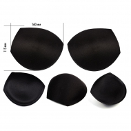 Чашечки корсетные TBY-01.03 с эффектом push-up р.85 цв. черный уп.10 пар