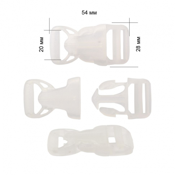 Фастекс пластик НФ-20 20мм прозрачный уп.200шт