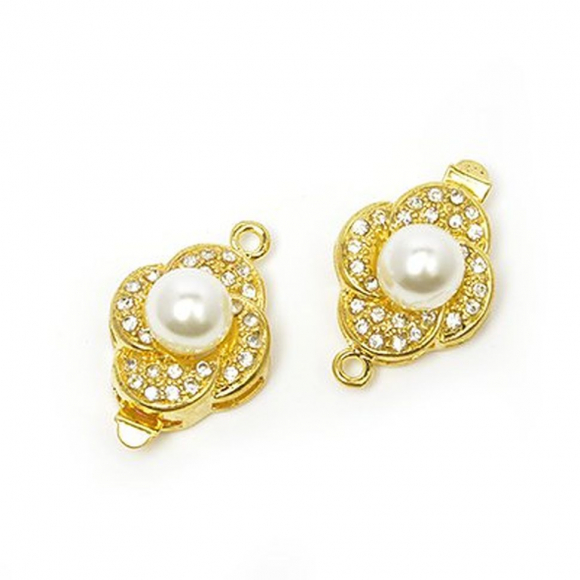 Замки для бус Tesoro арт.TS.XH614.01 цв.1 14х16 мм