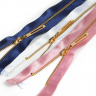 Молния MaxZipper мет. №3 золото атласная тесьма, 70 см уп.3цв х 4шт