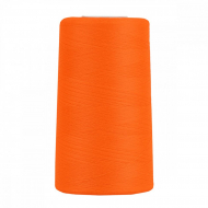 Нитки швейные 40/2 полиэстер 5000 ярд цв.580 оранжевый (неон) MAX