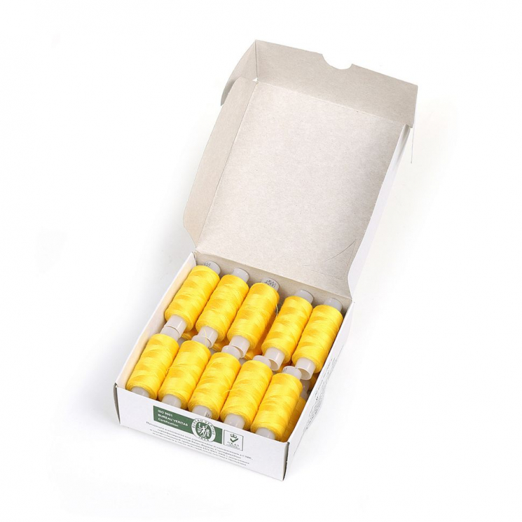 Нитки армированные 45ЛЛ  200 м цв.0206 желтый