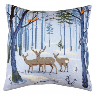 Набор для вышивания МАРЬЯ ИСКУСНИЦА арт.14.001.34 Наволочка Заповедная 40х40 см