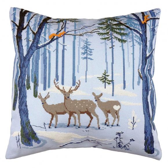 Набор для вышивания МАРЬЯ ИСКУСНИЦА арт.14.001.34 Наволочка Заповедная 40х40 см